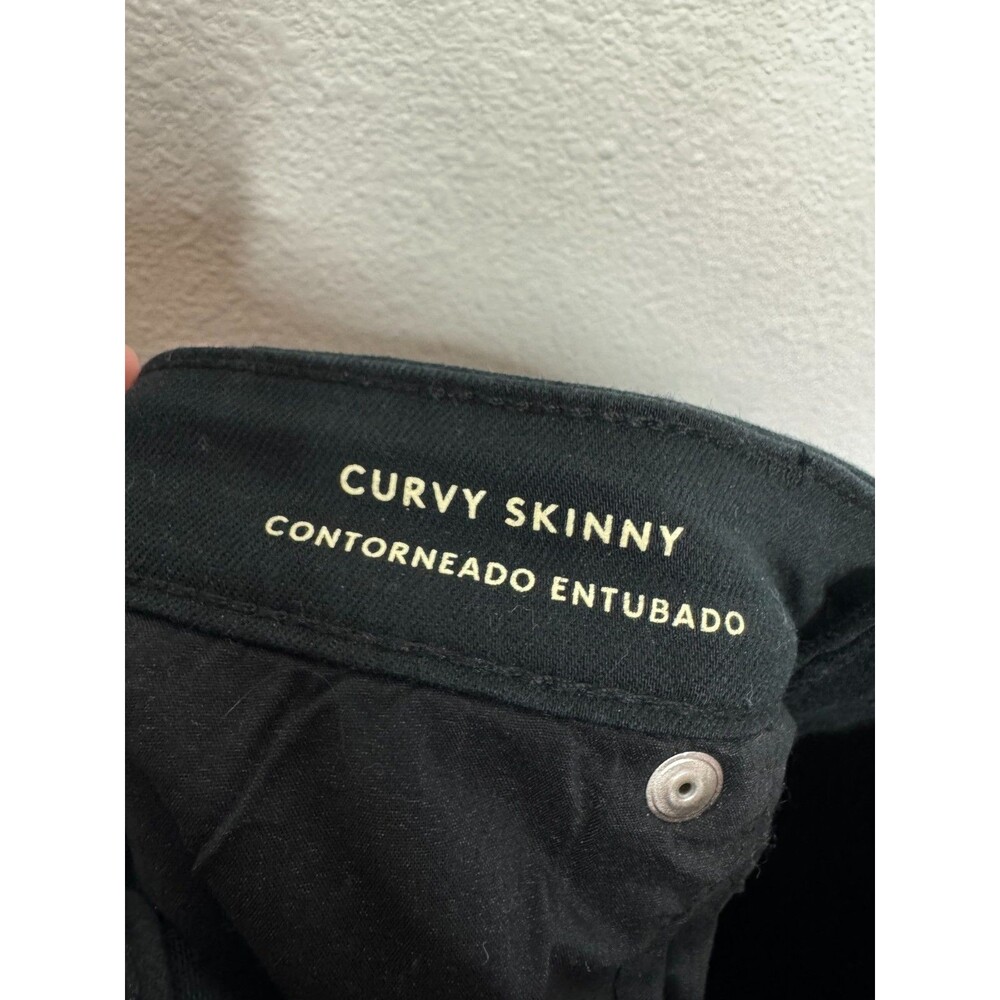 Universal Thread Size 10 Curvy Skinny Jeans Black Mid Rise Denim Cotton Stretch - Picture 7 of 10